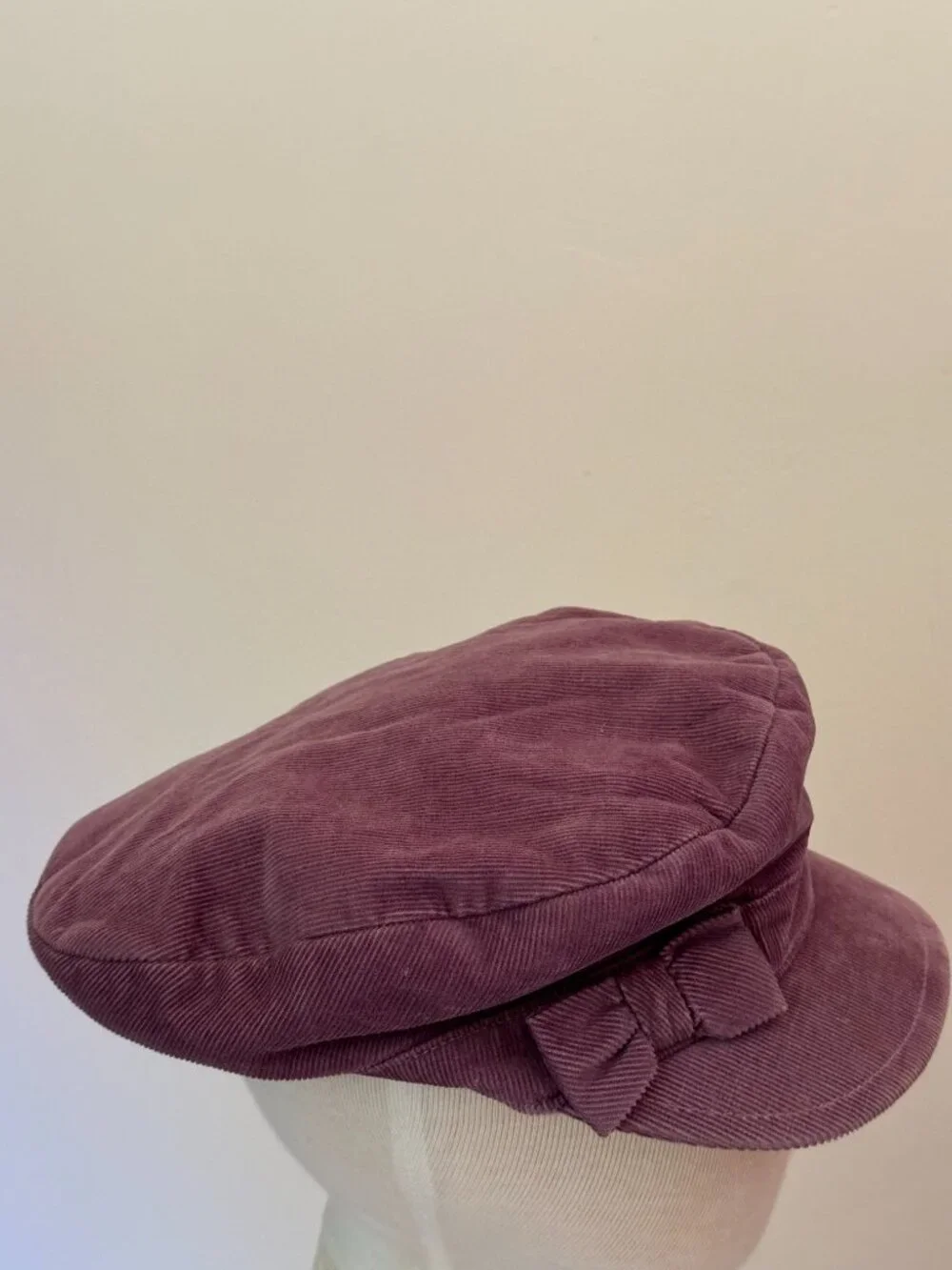 2008 Janie and Jack Purple Corduroy Newsboy Cap Hat 2008 Vintage 4T 5T NWOT